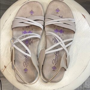 Skechers Women's Tan Strappy Sandals